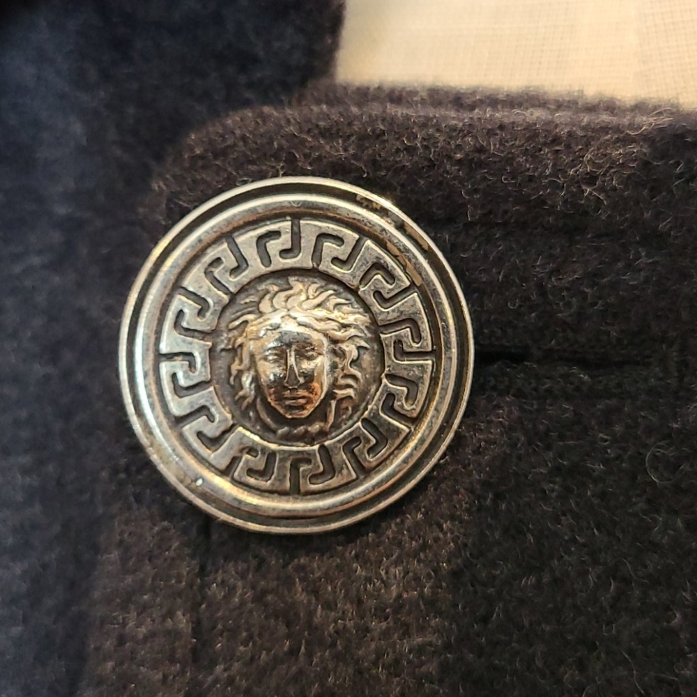 Gianni Versace Men's vintage wool coat XL - Picture 3 of 15